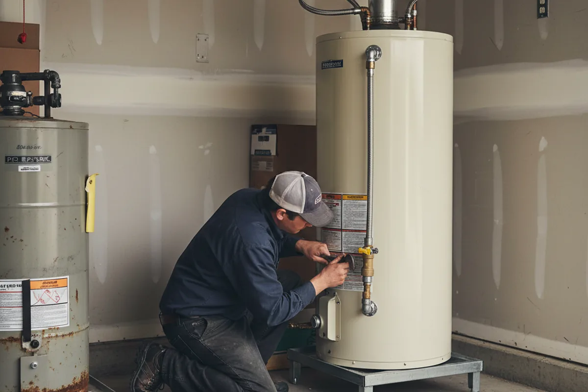 Water heater and shutoff valve replacement in Milligan College